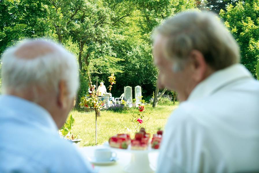 Kaffeezeit im Garten
